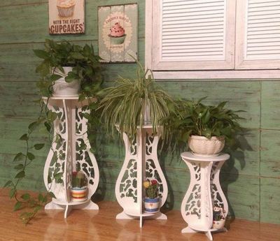 Подставка для цветов из фанеры. Фото подборка из 10 идей